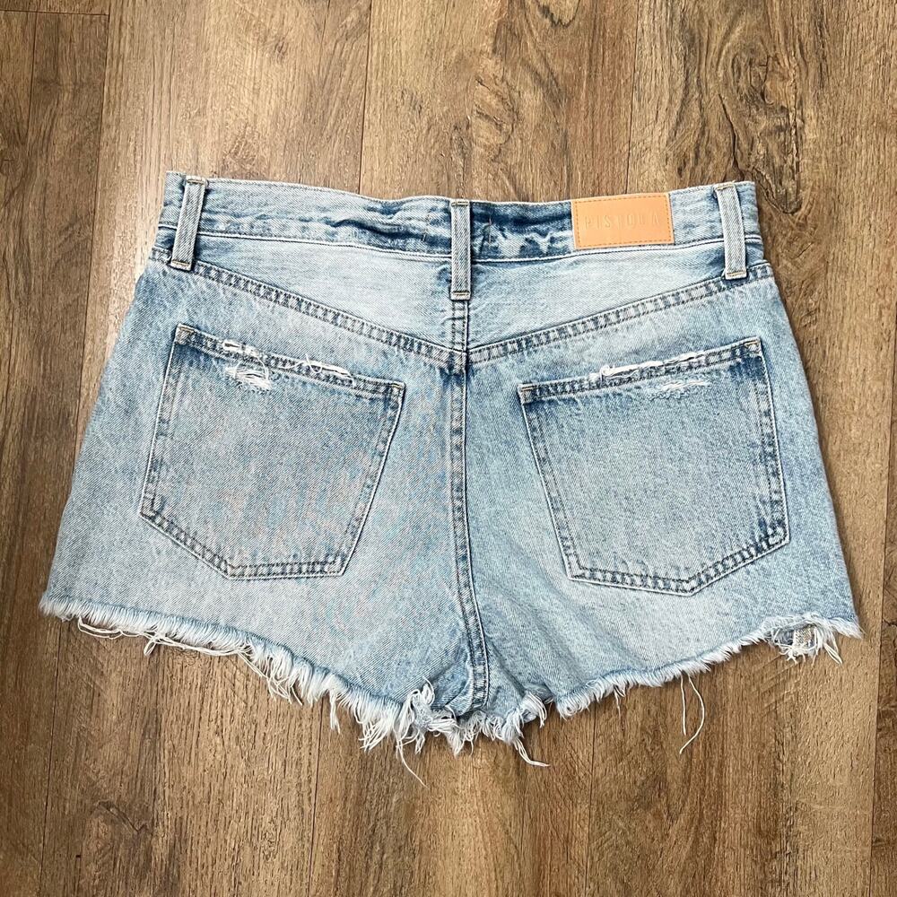 Pistola Women's Nova Relaxed High Rise Cut Off‎ Short en Adams Size 28 - Picture 5 of 12